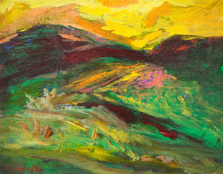 Oil on board Juan