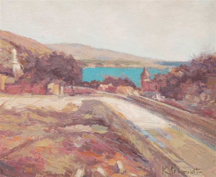 Oil on board, Karl Schmidt