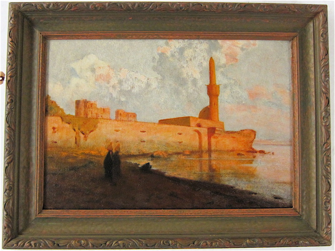 OIL ON BOARD MIDDLE EASTERN