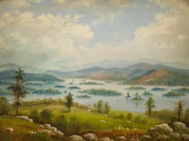 OIL ON BOARD, MILLES ILES,