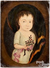 OIL ON BOARD PORTRAIT OF A YOU