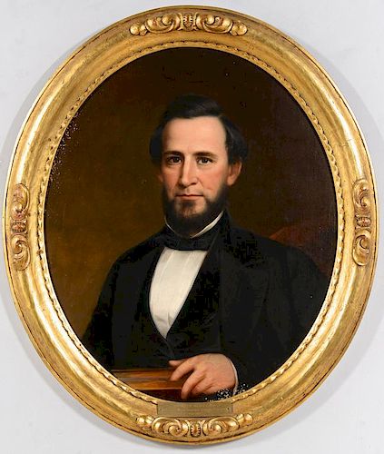 OIL ON BOARD PORTRAIT OF DR.
