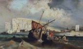 OIL ON BOARD SEASCAPE PAINTING
