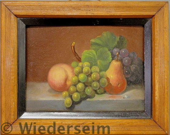 Oil on board still life painting of