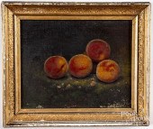 OIL ON BOARD STILL LIFE WITH P