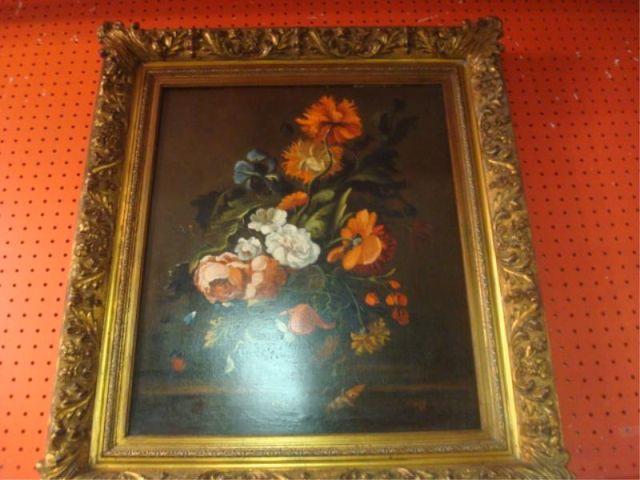 Oil on Board Still Life in Gilt