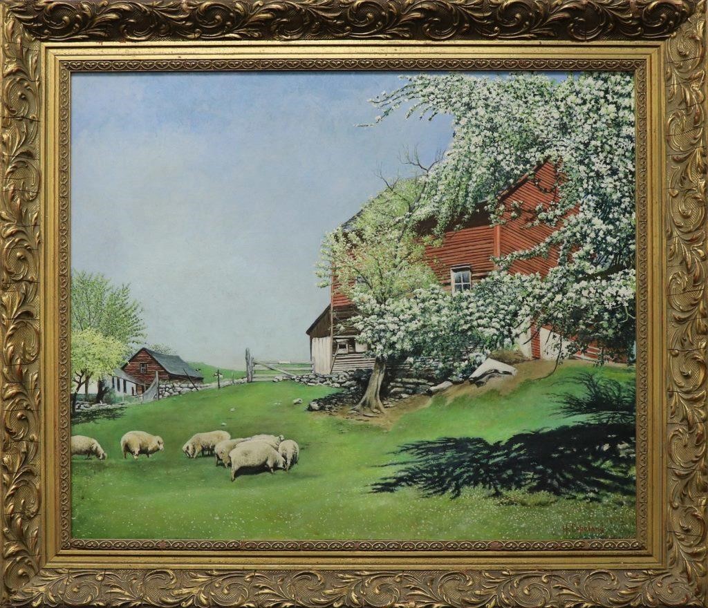 Oil on board titled "New Hope
