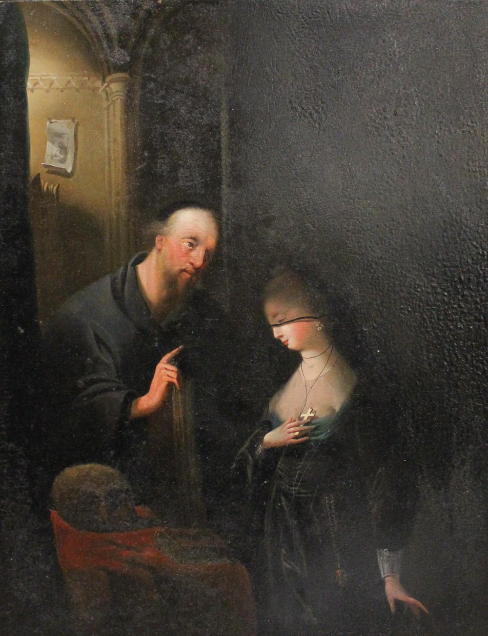 OIL ON BOARDOIL ON BOARD, priest