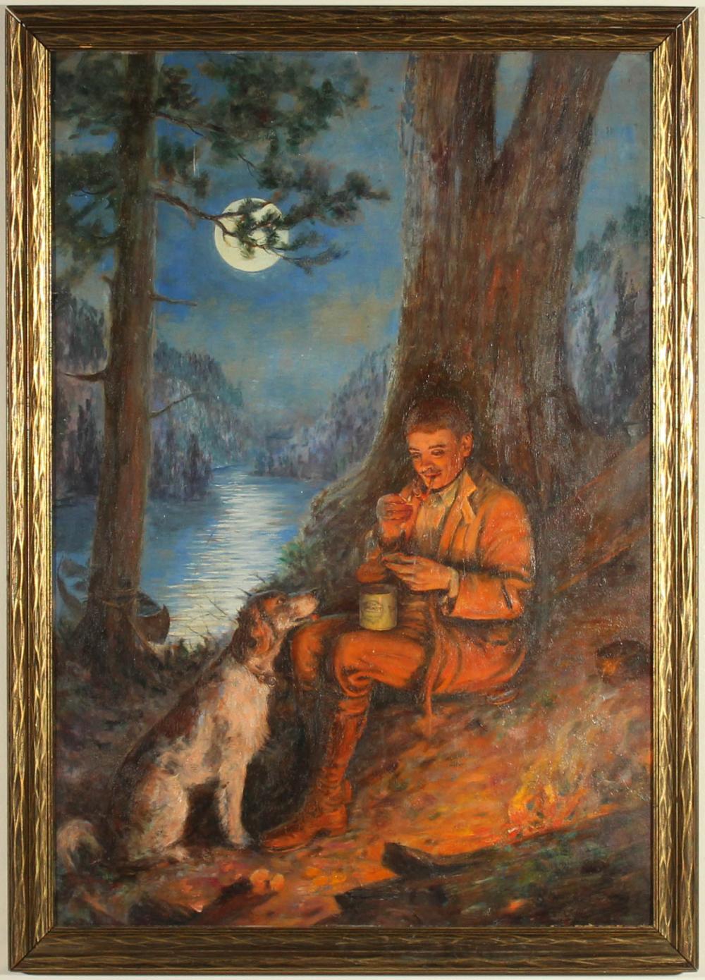OIL ON BOARDOIL ON BOARD, man