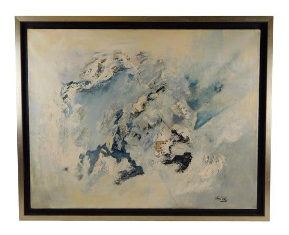 OIL ON CANVAS, ABSTRACT COMPOSITION