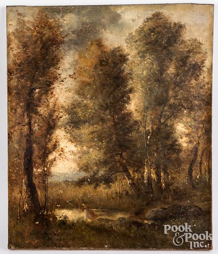 OIL ON CANVAS, AFTER COROTOil on
