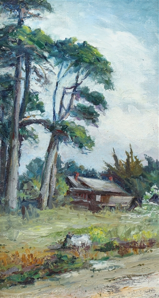 Oil on canvas board, Benjamin