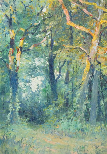 Oil on canvas board, Francis