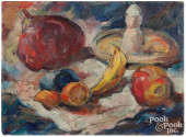 OIL ON CANVAS BOARD STILL LIFE