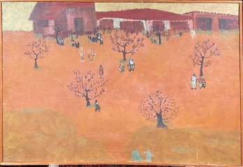 Oil on canvas by Burhan Temel,