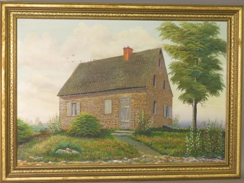 OIL ON CANVAS BY MILTON