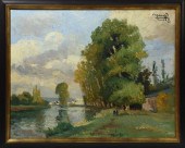 OIL ON CANVAS BY PRUDENT POHL