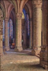 OIL ON CANVAS, CHARTRES CATHED