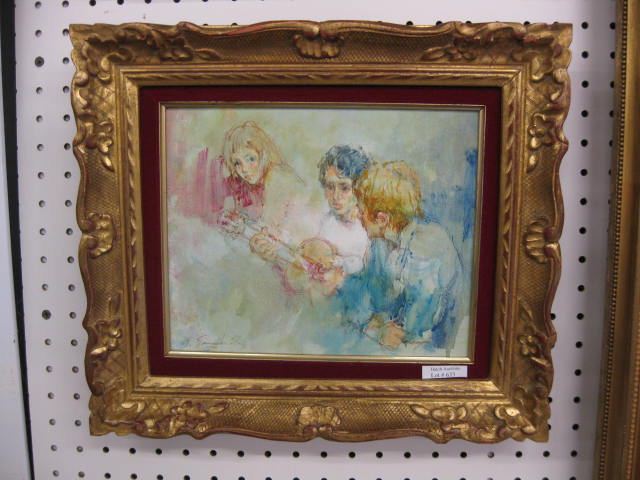 Oil on Canvas children with