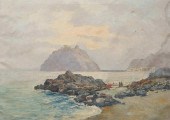OIL ON CANVAS COASTAL LANDSCAP