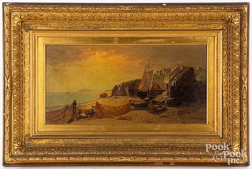OIL ON CANVAS COASTAL SCENEOil on