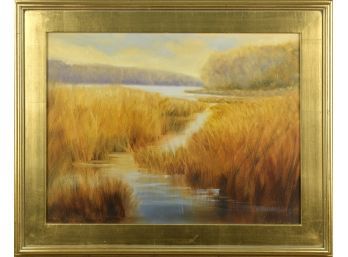 Oil on canvas depicting Holly