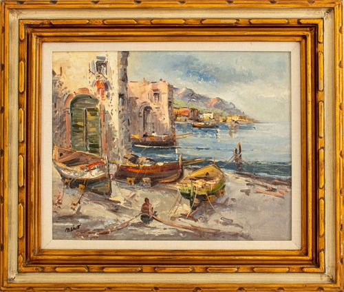 OIL ON CANVAS DEPICTING ITALIAN