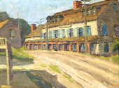 OIL ON CANVAS, DEPICTS VIEW OF