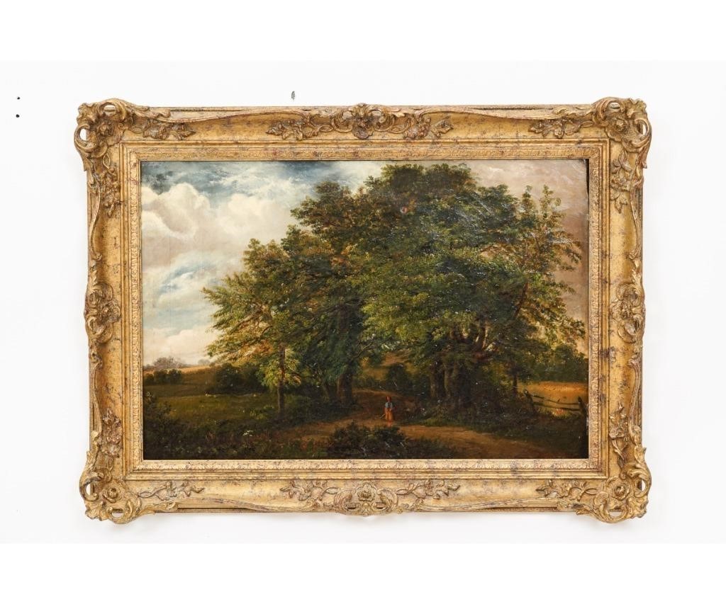 Oil on canvas English summer