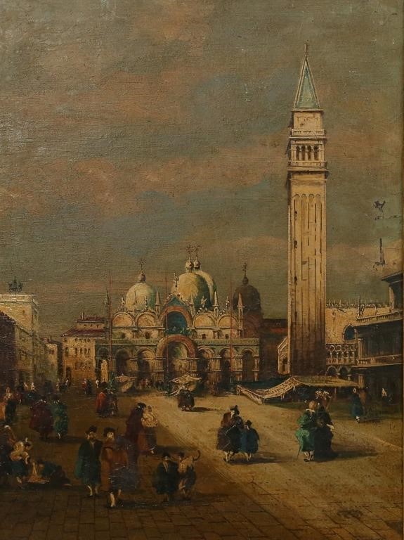 OIL ON CANVAS EUROPEAN STREET