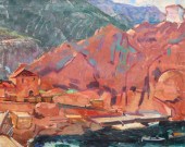 Oil on canvas expressionist st