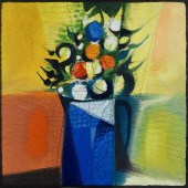 OIL ON CANVAS FLORAL STILL LIF