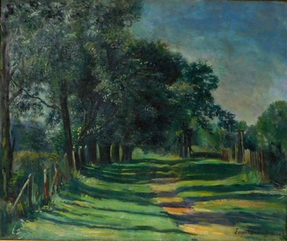 OIL ON CANVAS, FRAMED, 20TH C.,