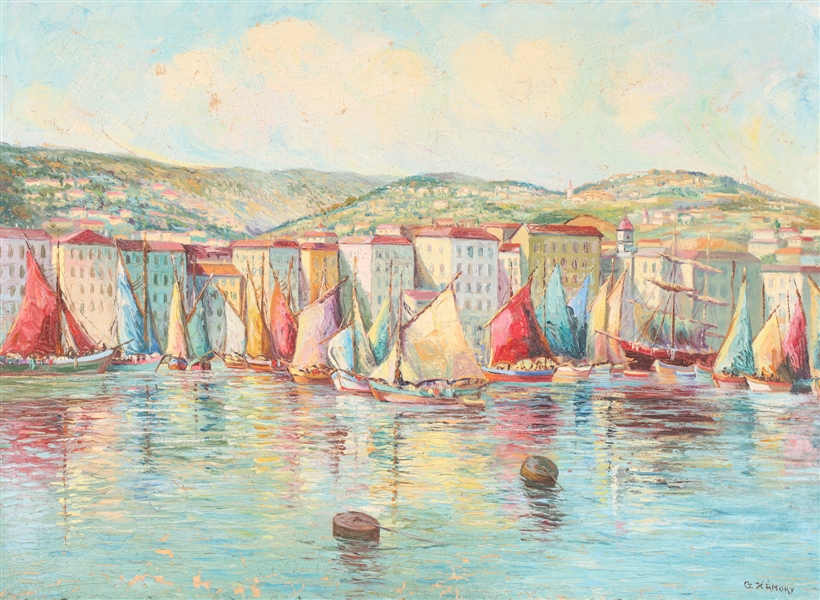 Oil on canvas, G. Hamory-