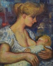 OIL ON CANVAS GEORGES RIVALGeo