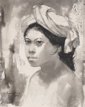 Oil on canvas Huang Fong (Indo