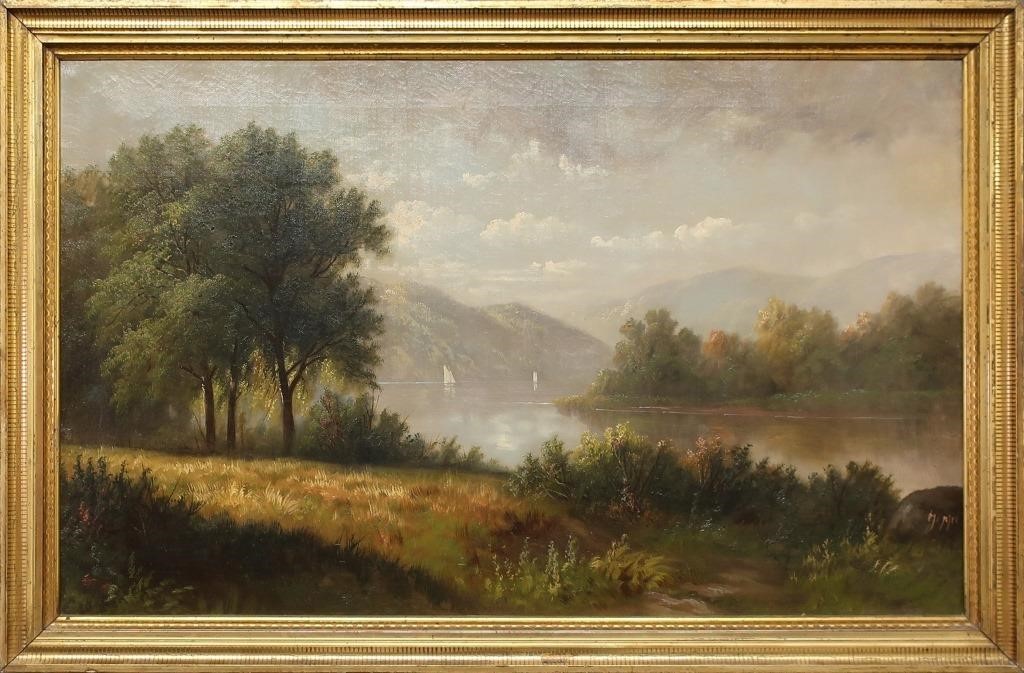 Oil on canvas Hudson River School
