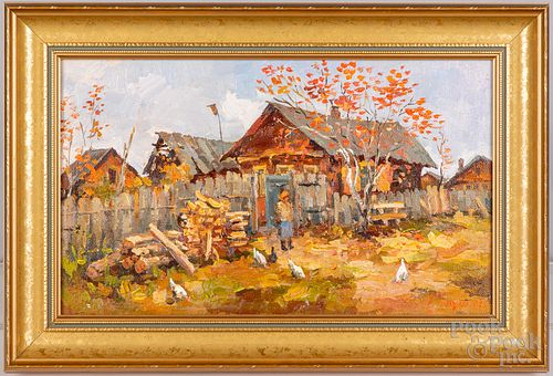 OIL ON CANVAS IMPRESSIONIST