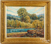 OIL ON CANVAS IMPRESSIONIST LA