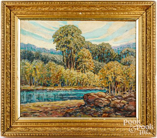 OIL ON CANVAS IMPRESSIONIST