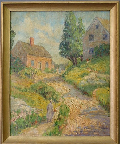 Oil on canvas impressionist