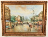 OIL ON CANVAS IMPRESSIONIST PA