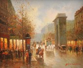 OIL ON CANVAS IMPRESSIONIST PA
