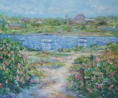 OIL ON CANVAS "INNER HARBOR"Oi