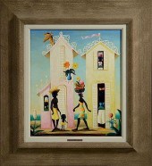 OIL ON CANVAS, "LA CHAPEAU MAG