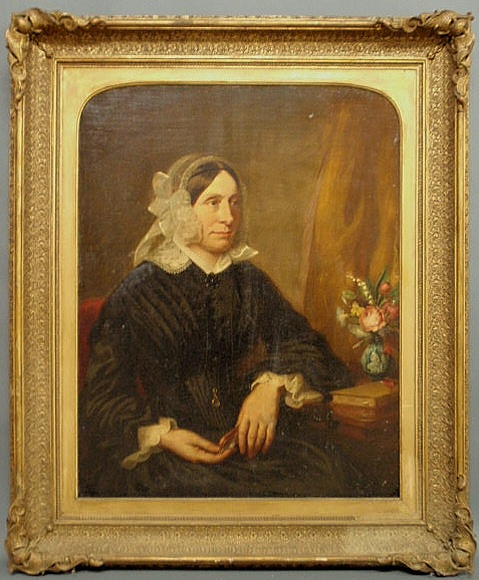 Oil on canvas laid down on panel