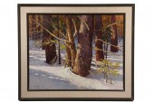 OIL ON CANVAS LAID OVER MASO -
