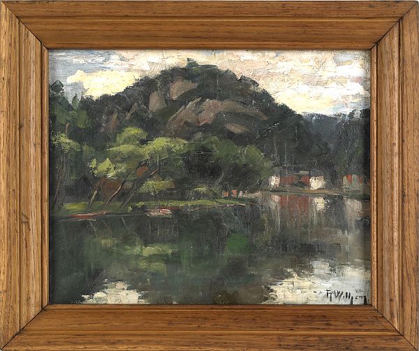 Oil on canvas landscape 13" x