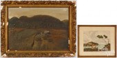 OIL ON CANVAS LANDSCAPE, 19TH