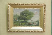 OIL ON CANVAS. Landscape depic